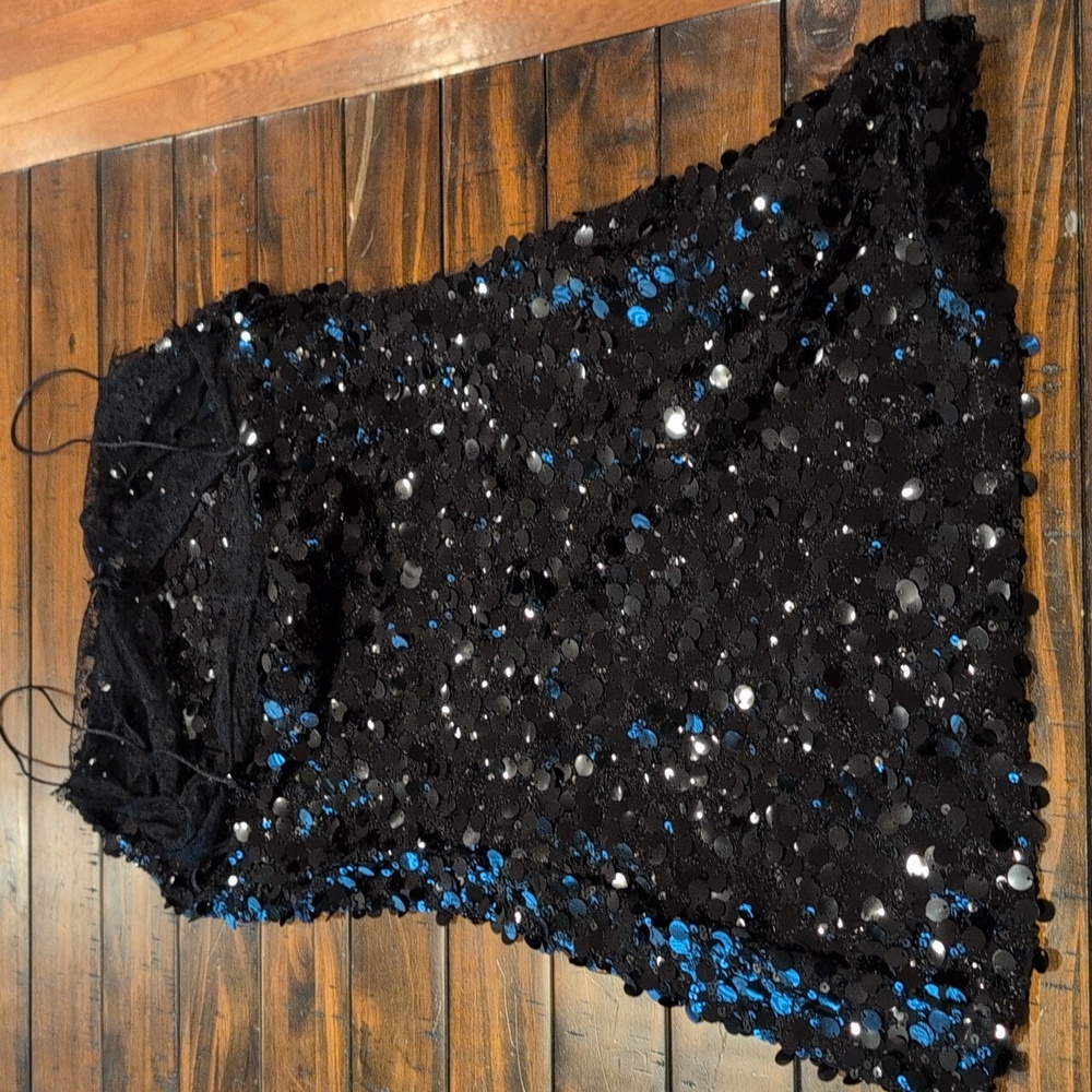 Zara Lace Sequin Mini Dress - Picture 10 of 10